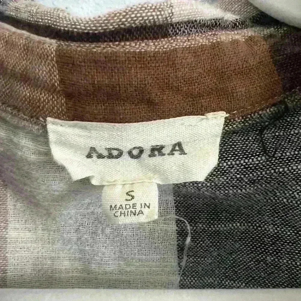 Women’s Adora Button Down Plaid Shirt S - Picture 2 of 3